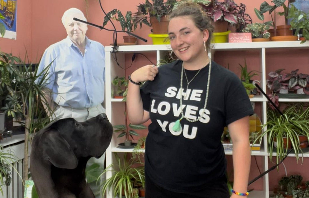 Creative Iz Durose stood in her studio.