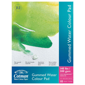 Winsor & Newton Cotman Gummed Water Colour Pad - Cold Pressed - 300gsm/140Ibs - 20" x 16" - 10 Sheets