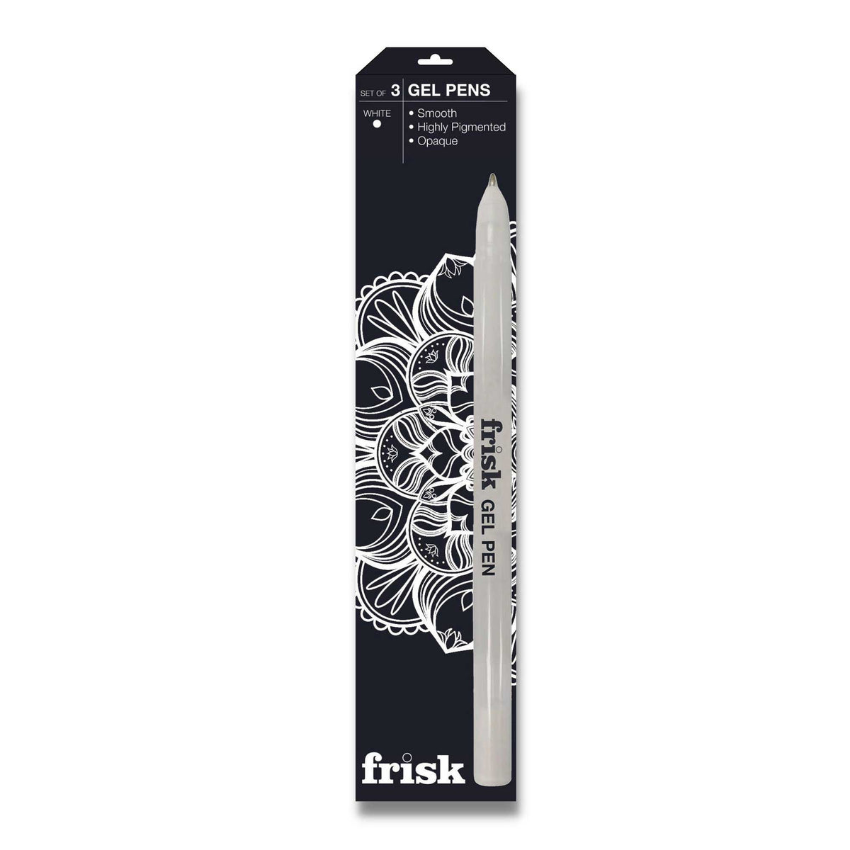Frisk Gel Pens Set of 3 - White Ink 0.8mm - Box