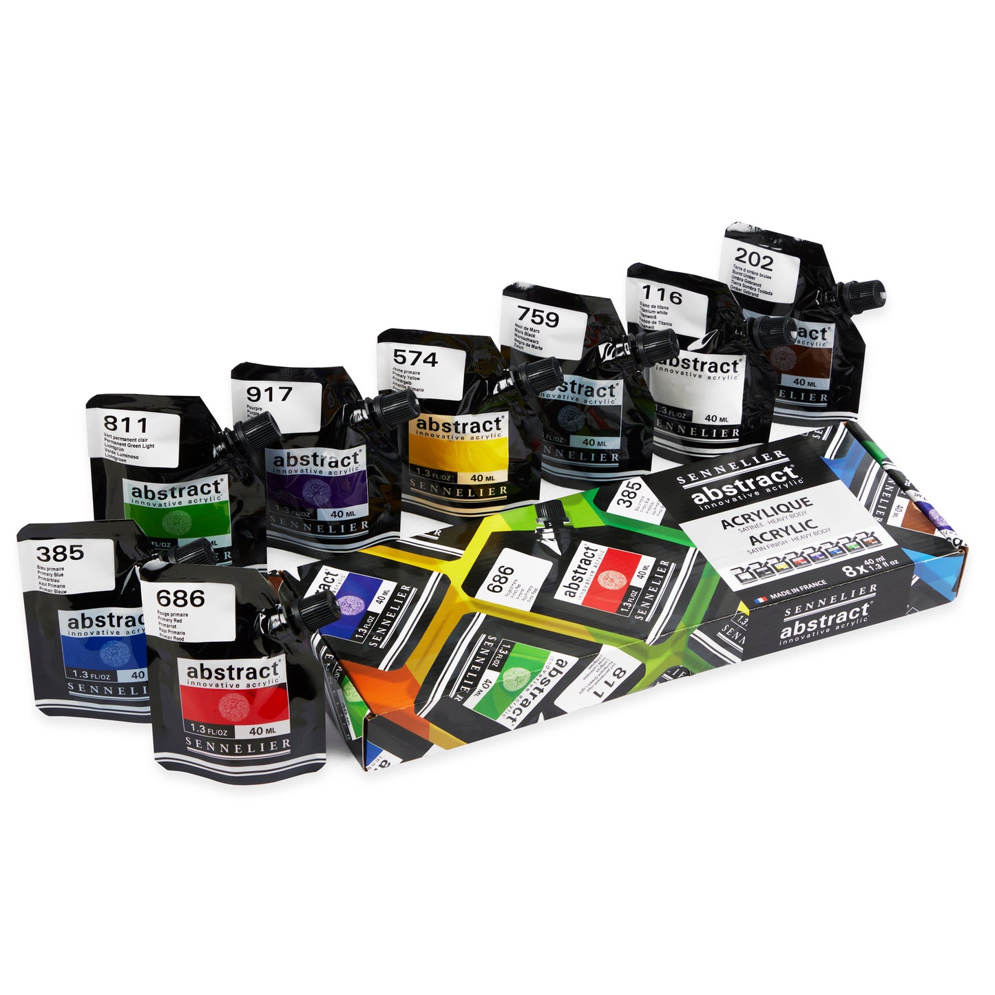 Sennelier Abstract Acrylics Set Contents