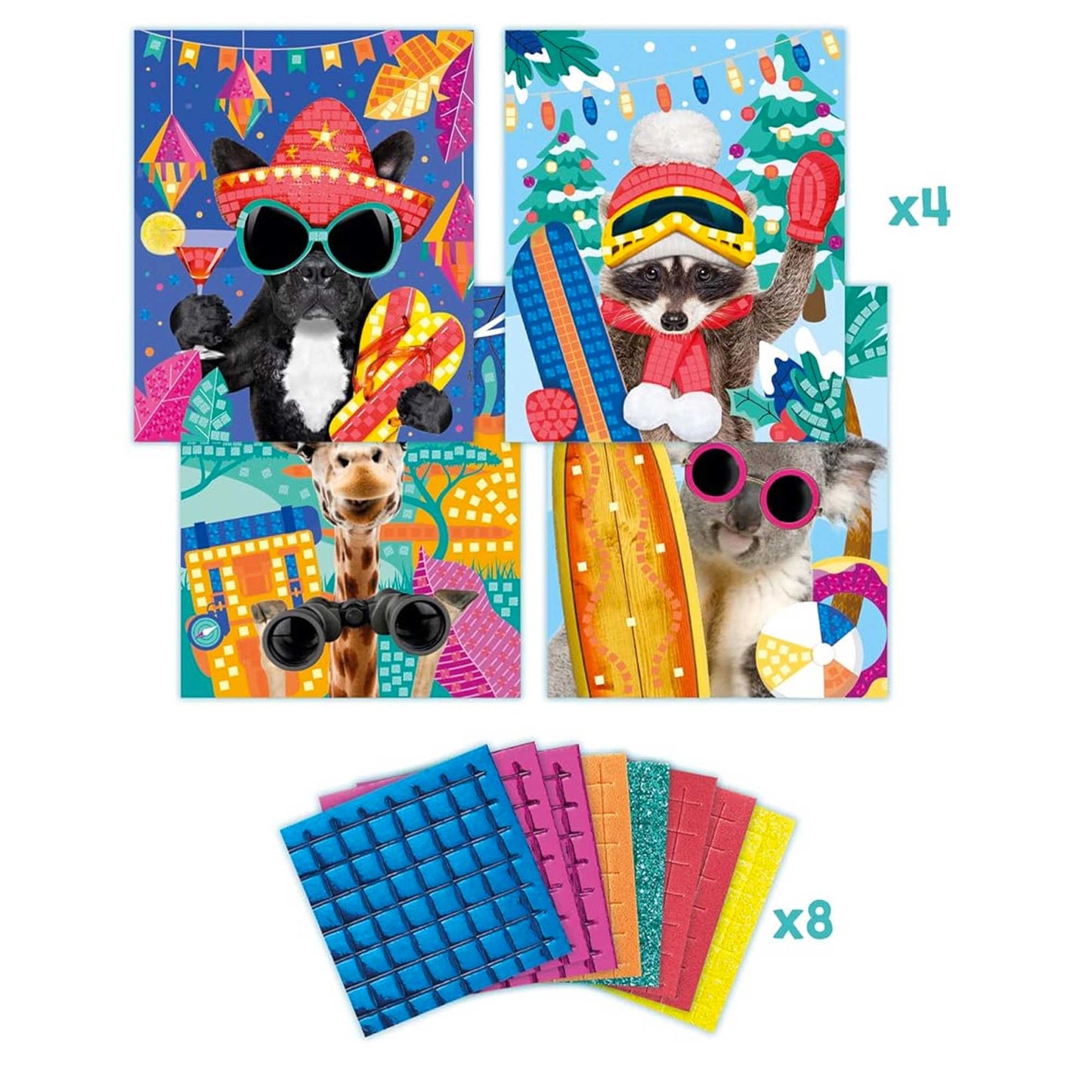 Maped Creativ Photo Mosaics Kit - Adventure Animals Contents