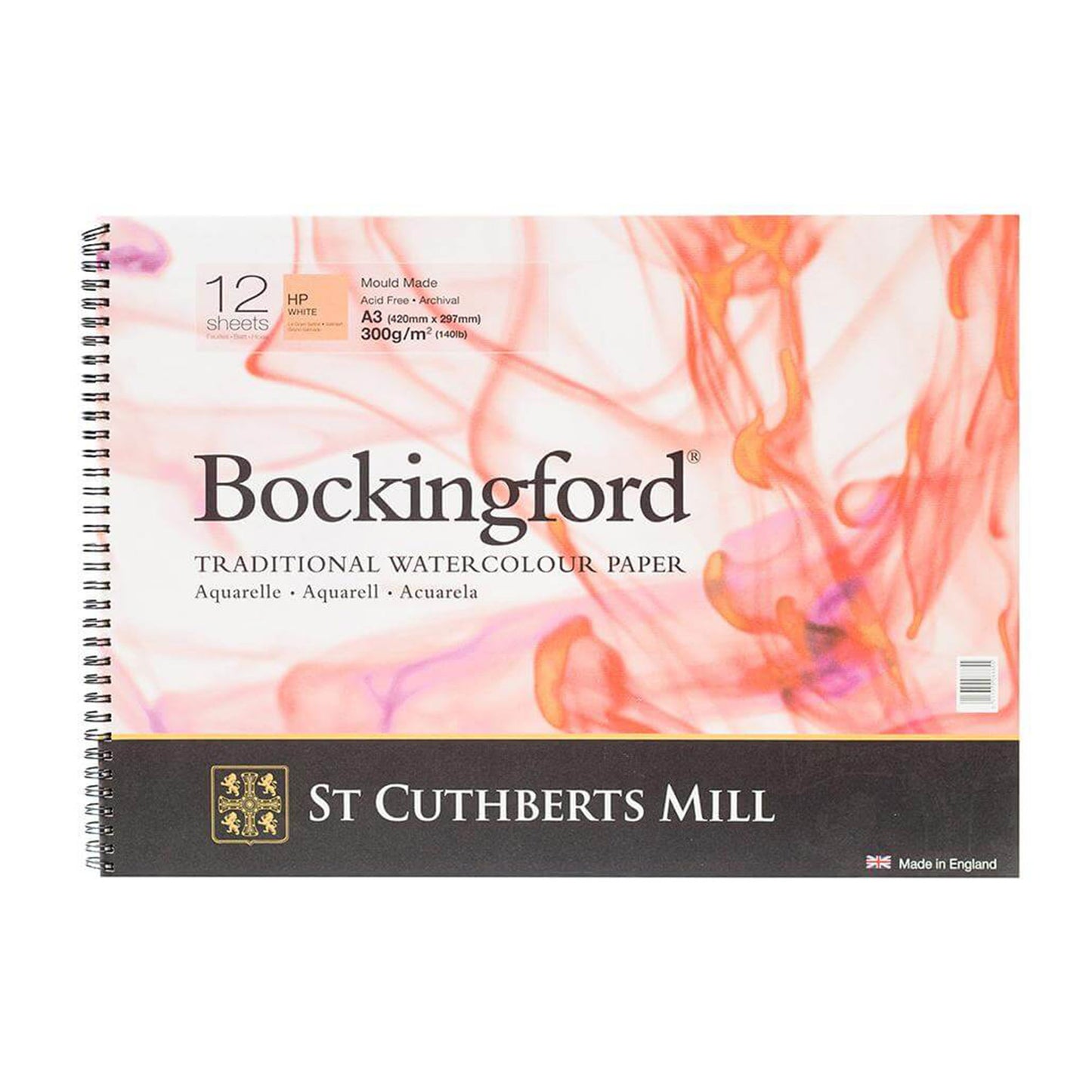 Bockingford Watercolour Colour Spiral Pads - Hot Pressed A3