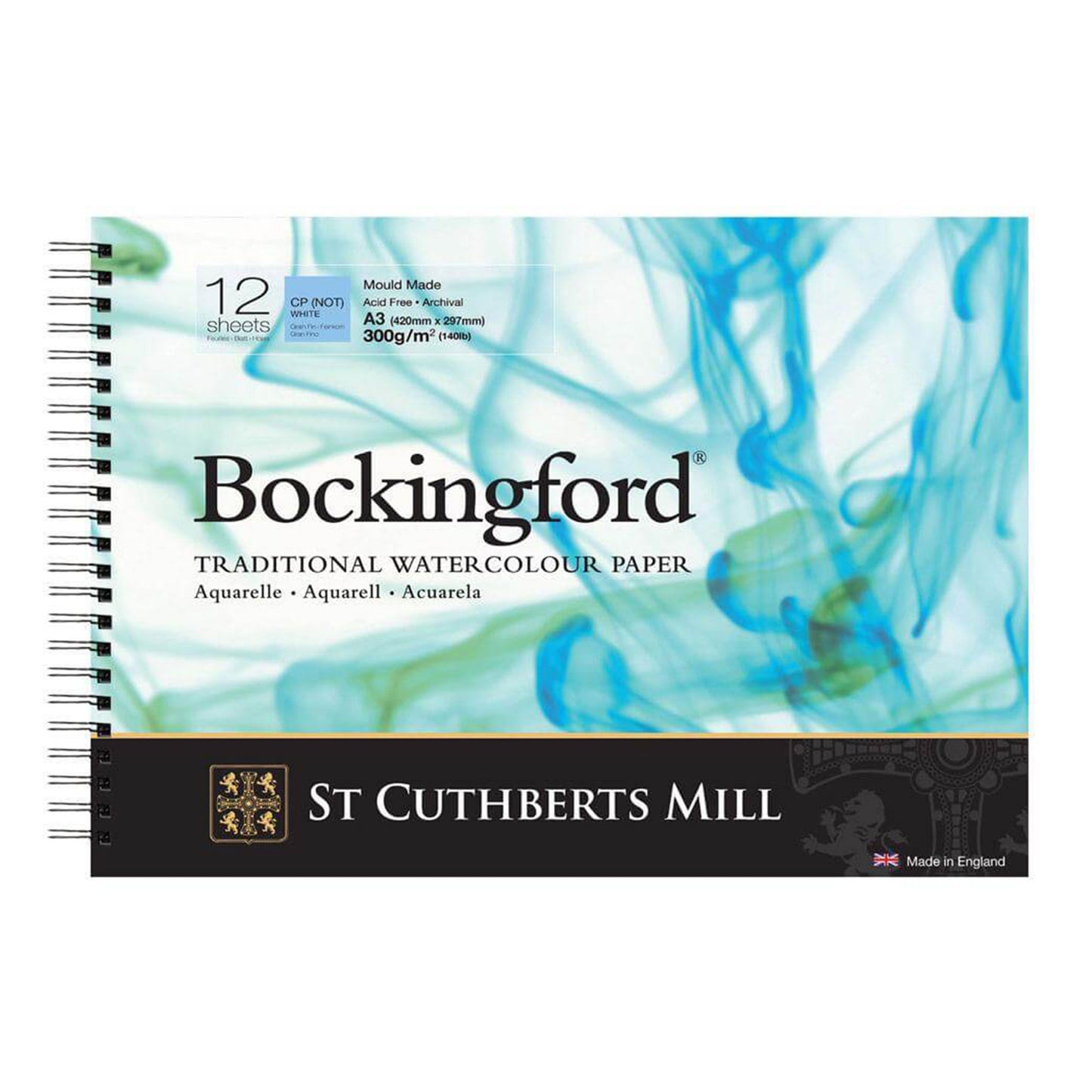 Bockingford Watercolour Colour Spiral Pads - Cold Pressed (NOT) A3