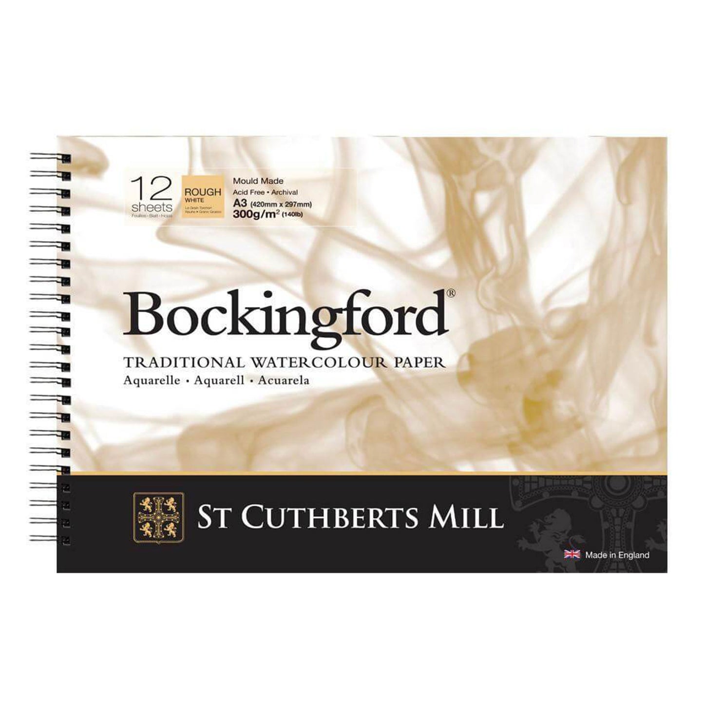 Bockingford Watercolour Colour Spiral Pads - Rough A3