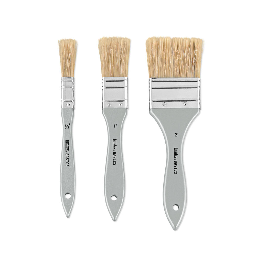 Liquitex : Basics : Natural Hair Brush : Set of 3