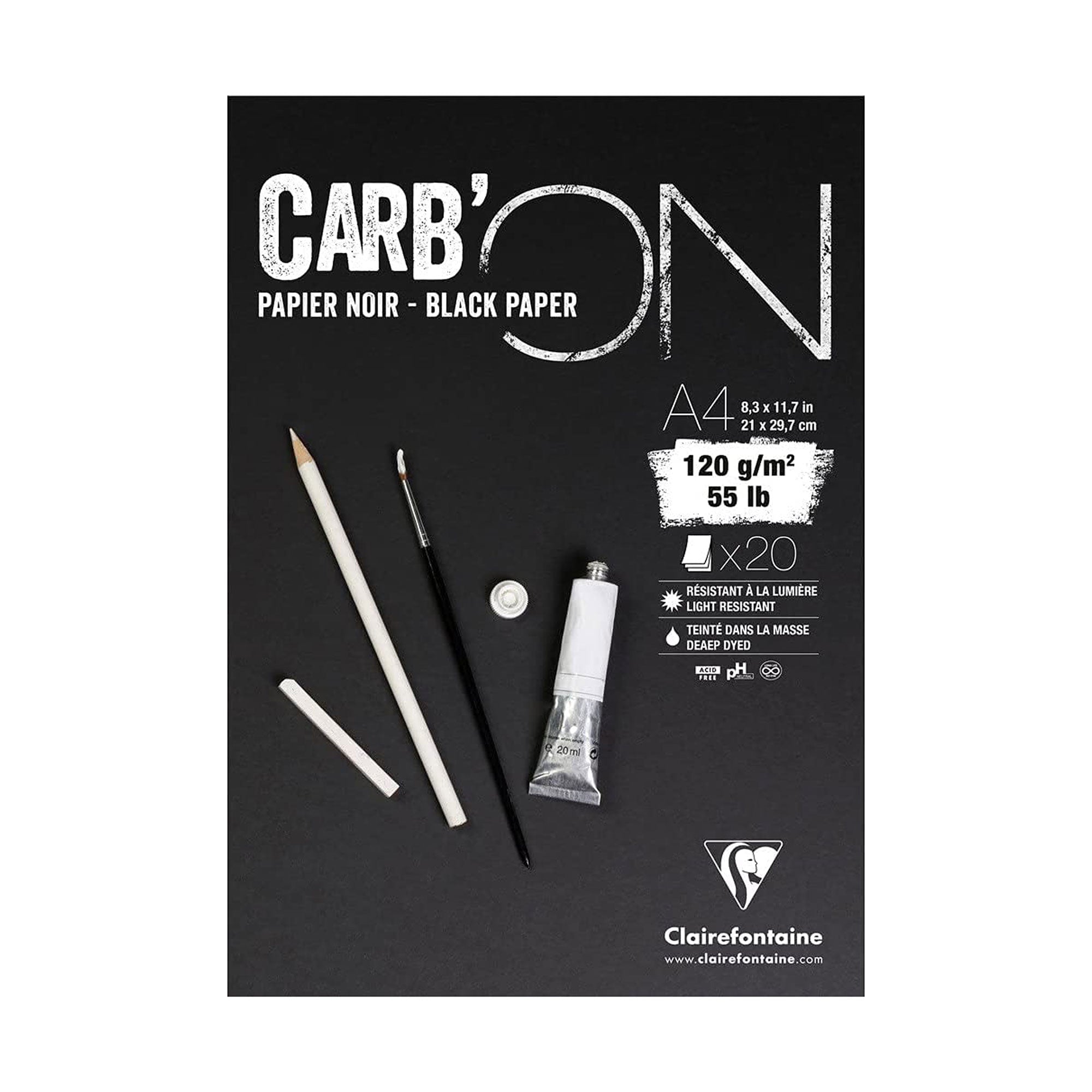 Clairefontaine Carb'On Black Artist Sketch Pads A4