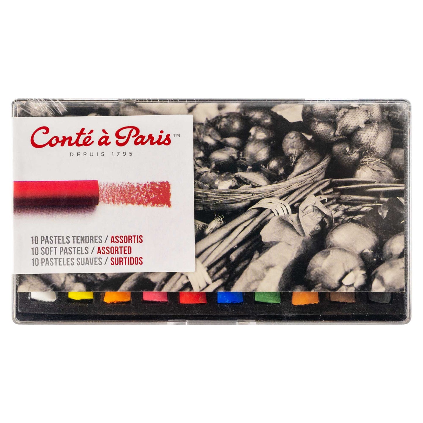 Conté à Paris Soft Pastels - Set of 10 Assorted Colours