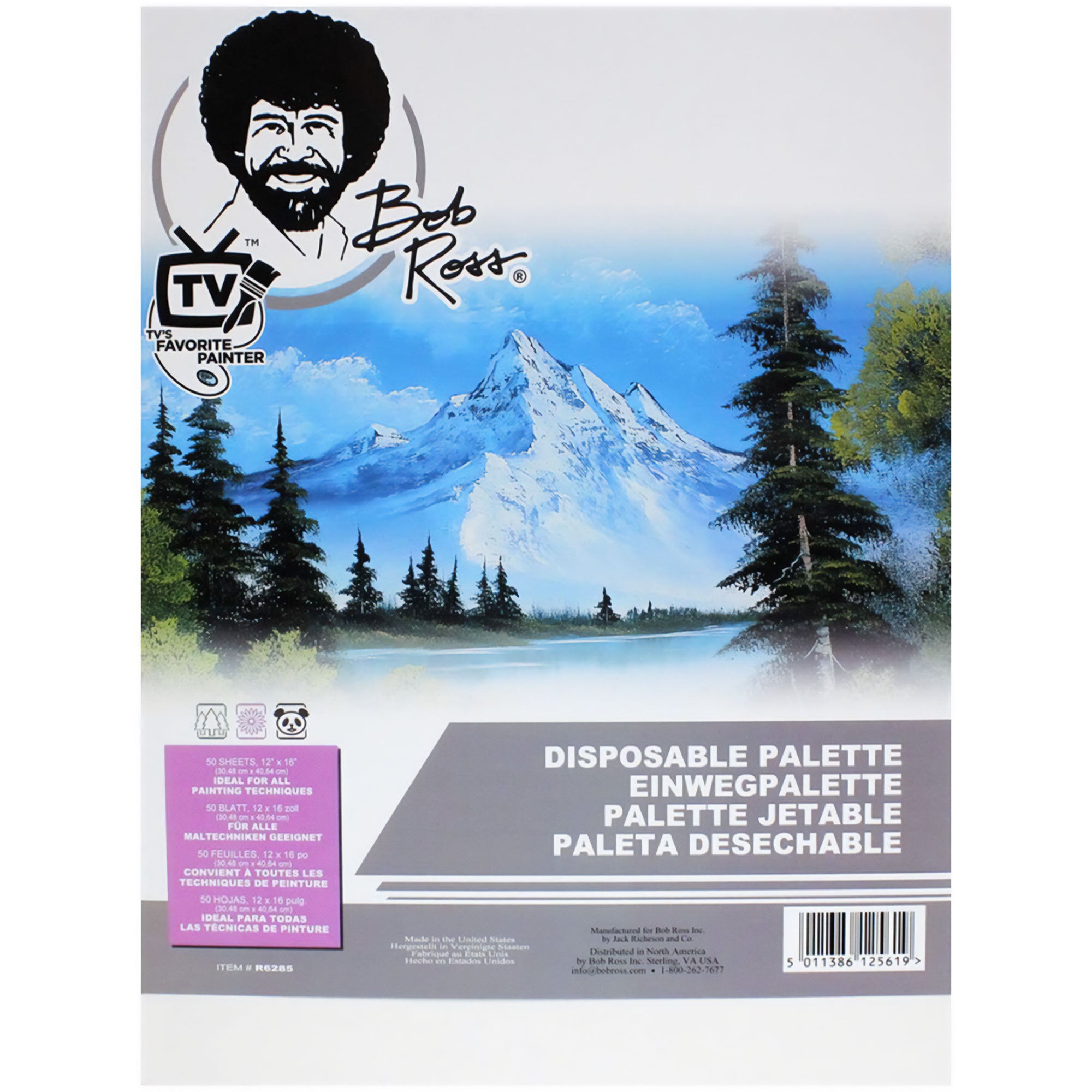 Bob Ross Disposable Palette - 12