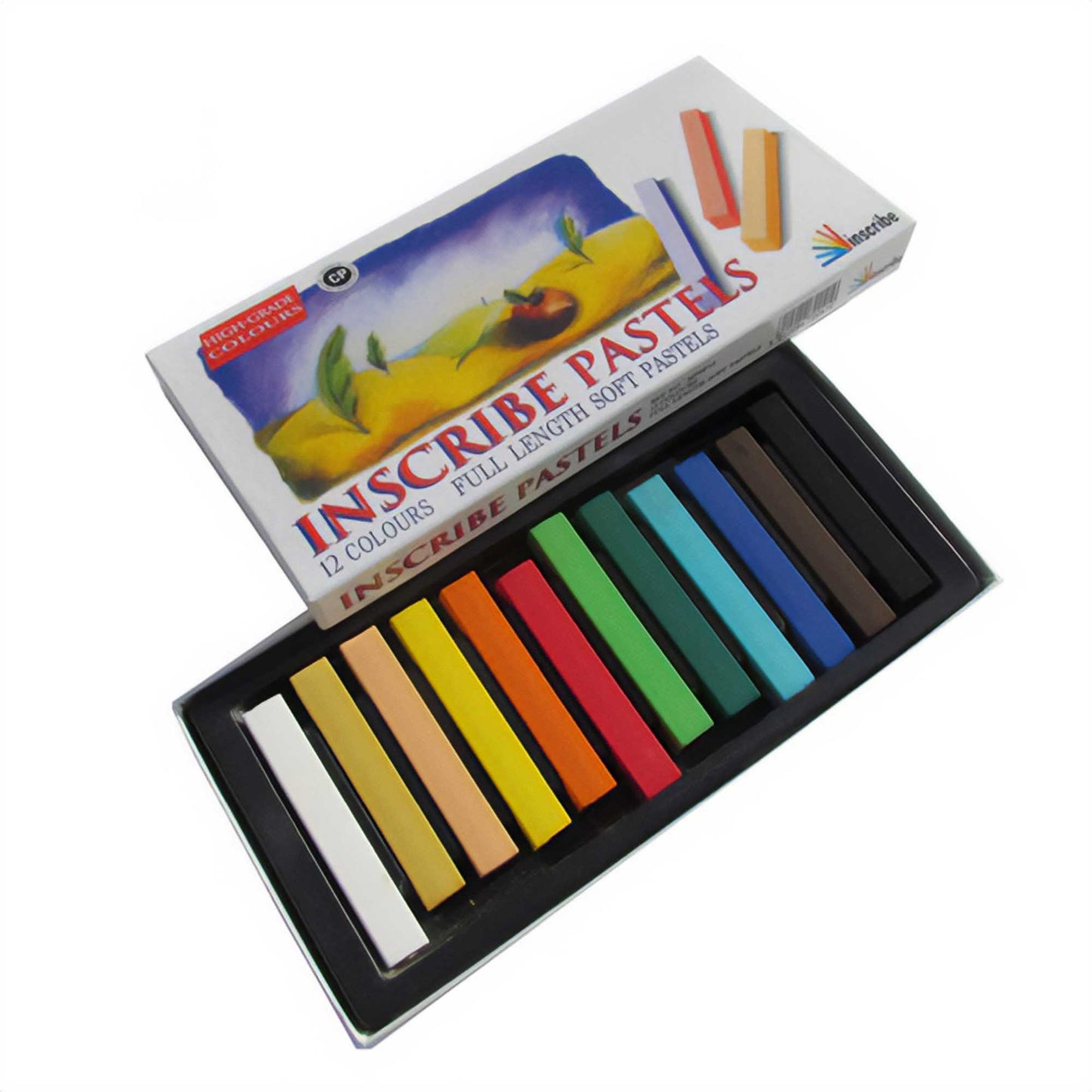 Inscribe Soft Pastels - Full Length Sticks - Set of 12