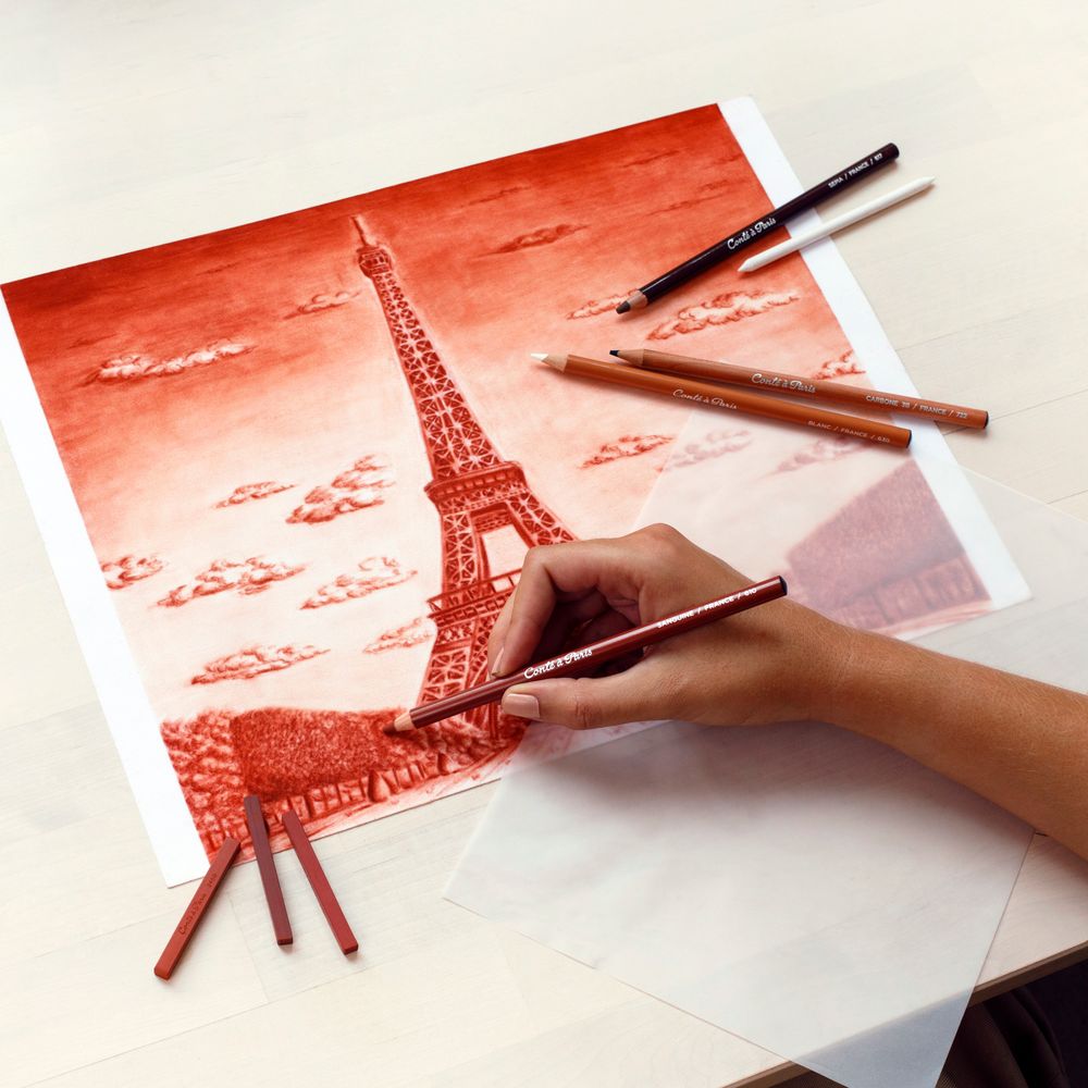 Conte a Paris : Carres : Studio Set : Drawing Pencils & Crayons : Assorted : Set of 18