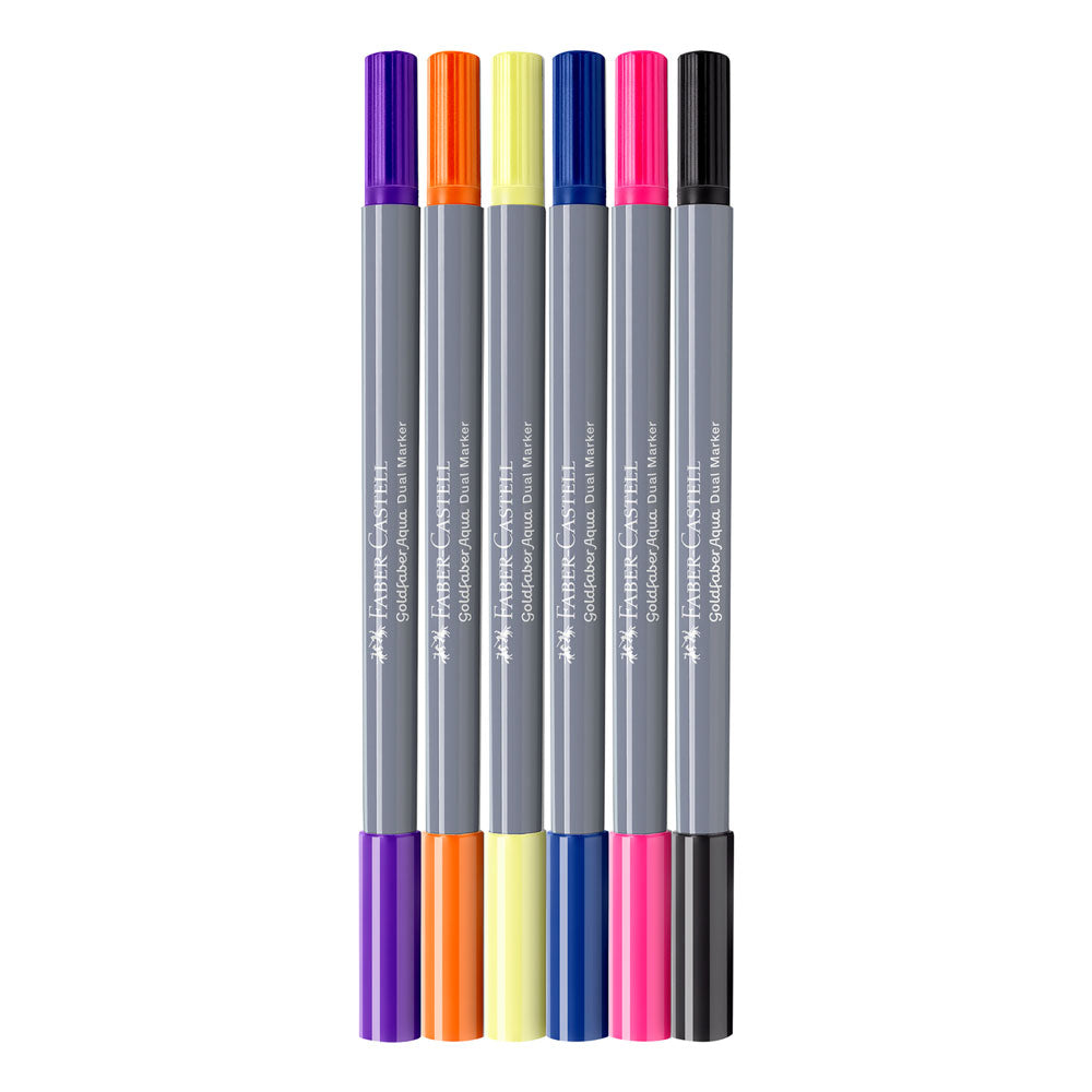 Faber-Castell : Goldfaber : Aqua Dual Marker : Fantasy : Set Of 6
