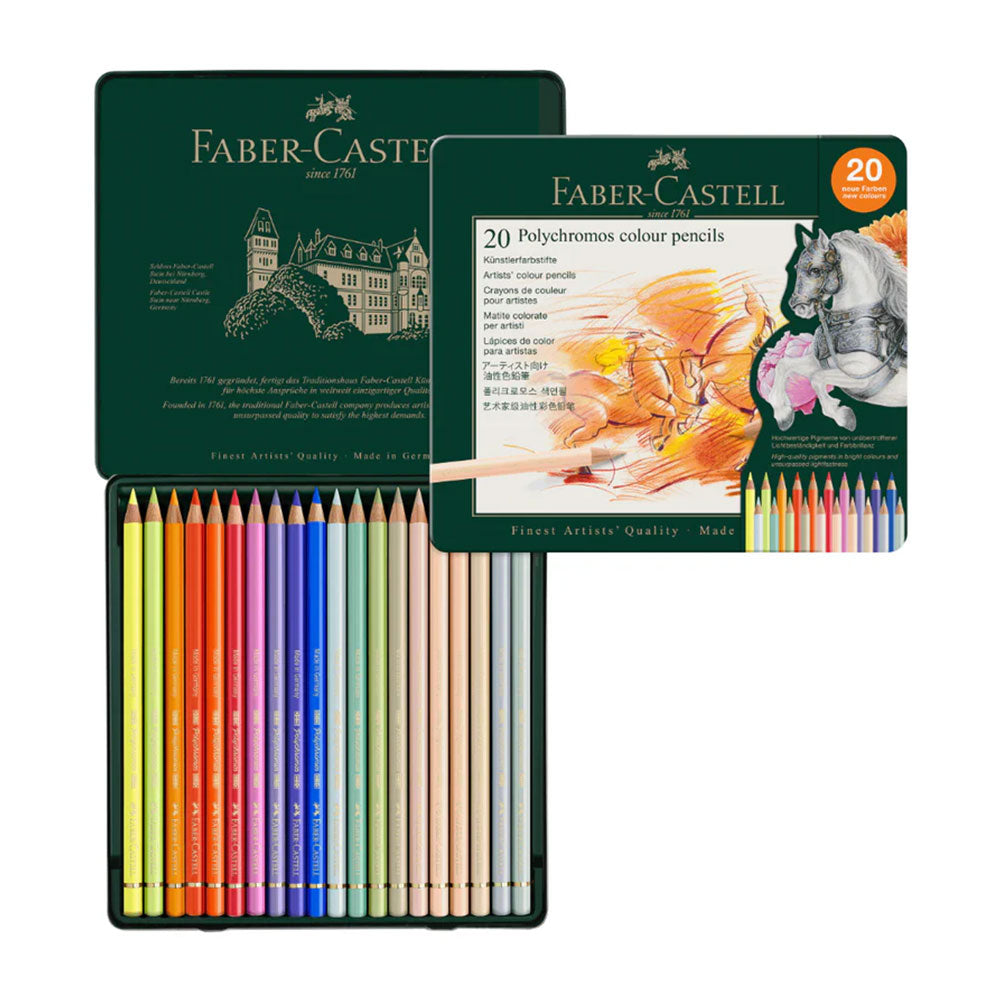 Faber-Castell : Polychromos Pencil : Metal Tin Set of 20