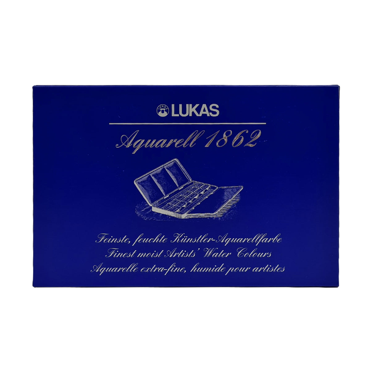 Lukas : 1862 : Watercolour Paint : Half Pan : Metal Tin : Set of 24