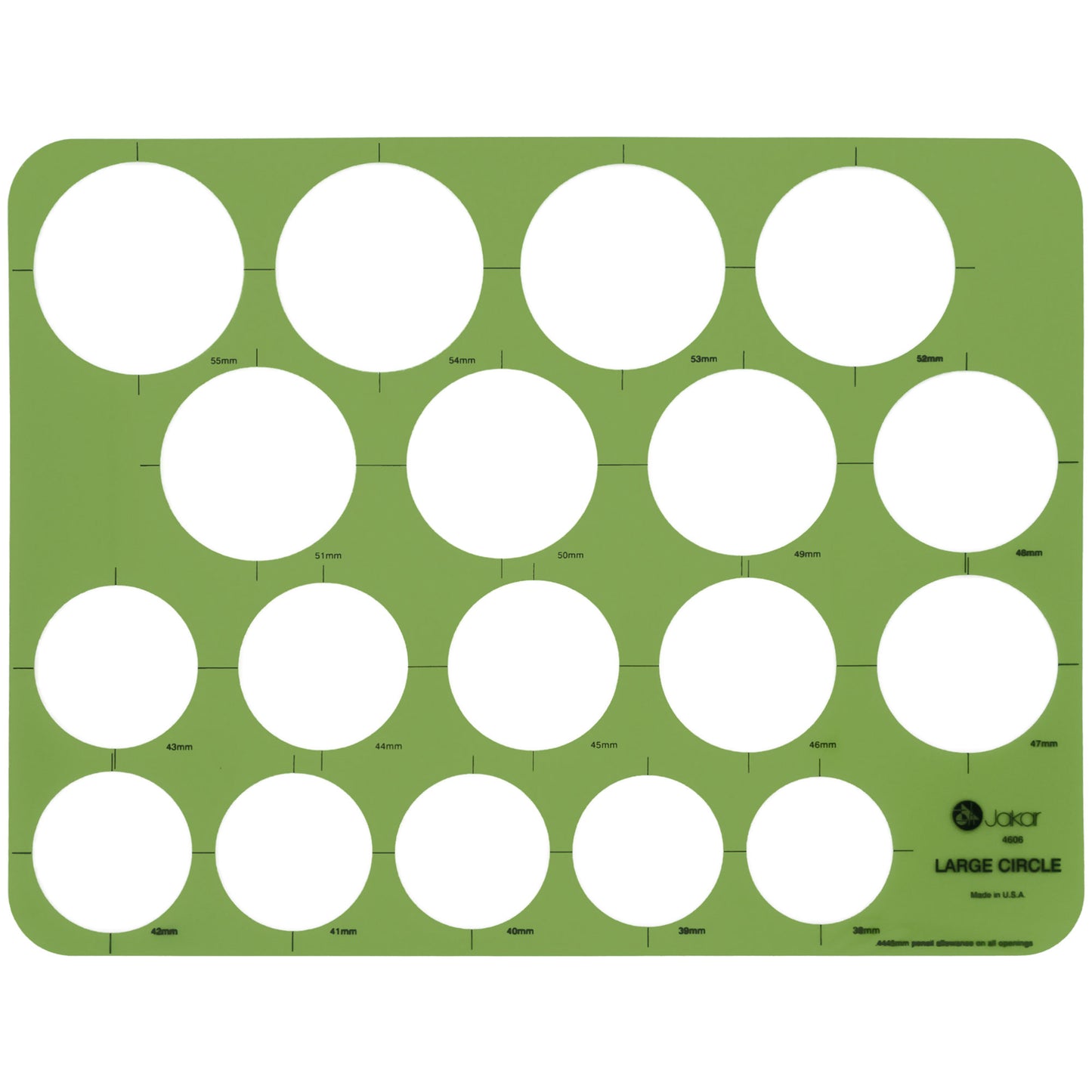 Jakar Metric Large Circle Template (4606)