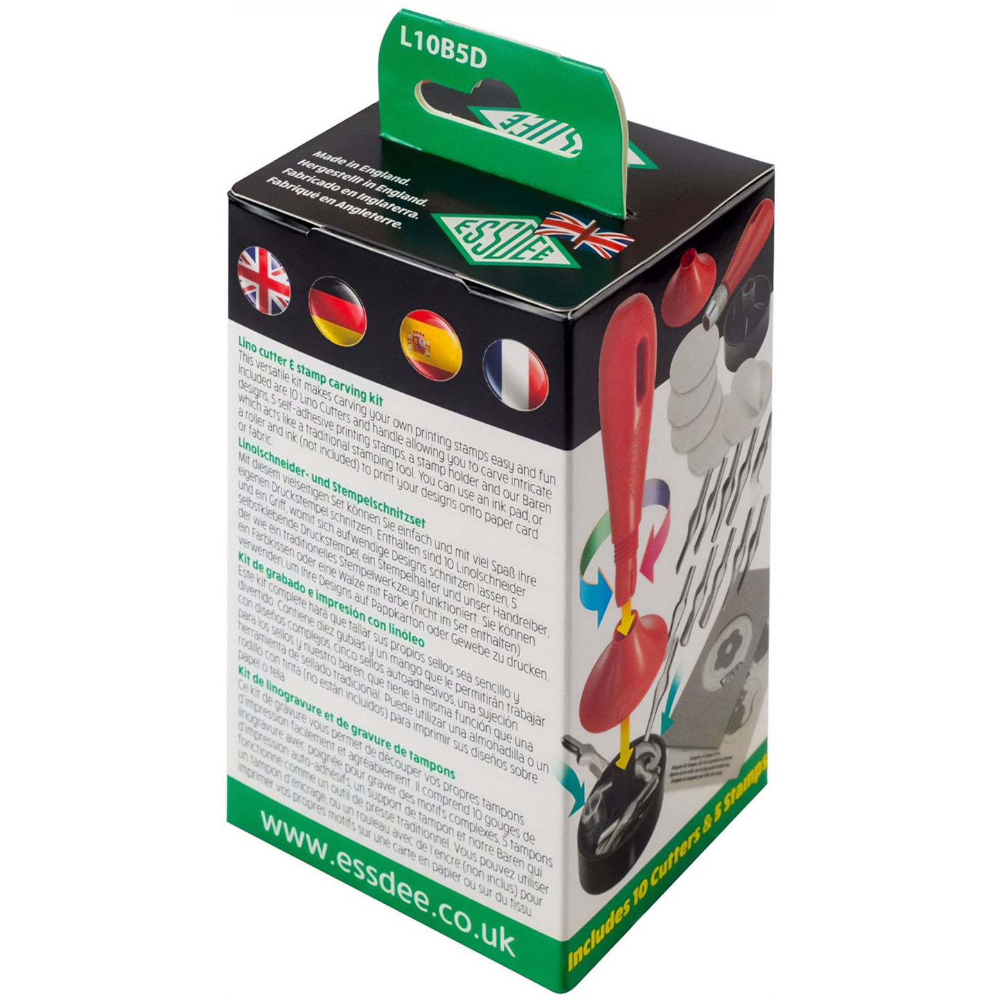 Essdee Baren Lino Cutting Tools - 3 in 1 - Box Back