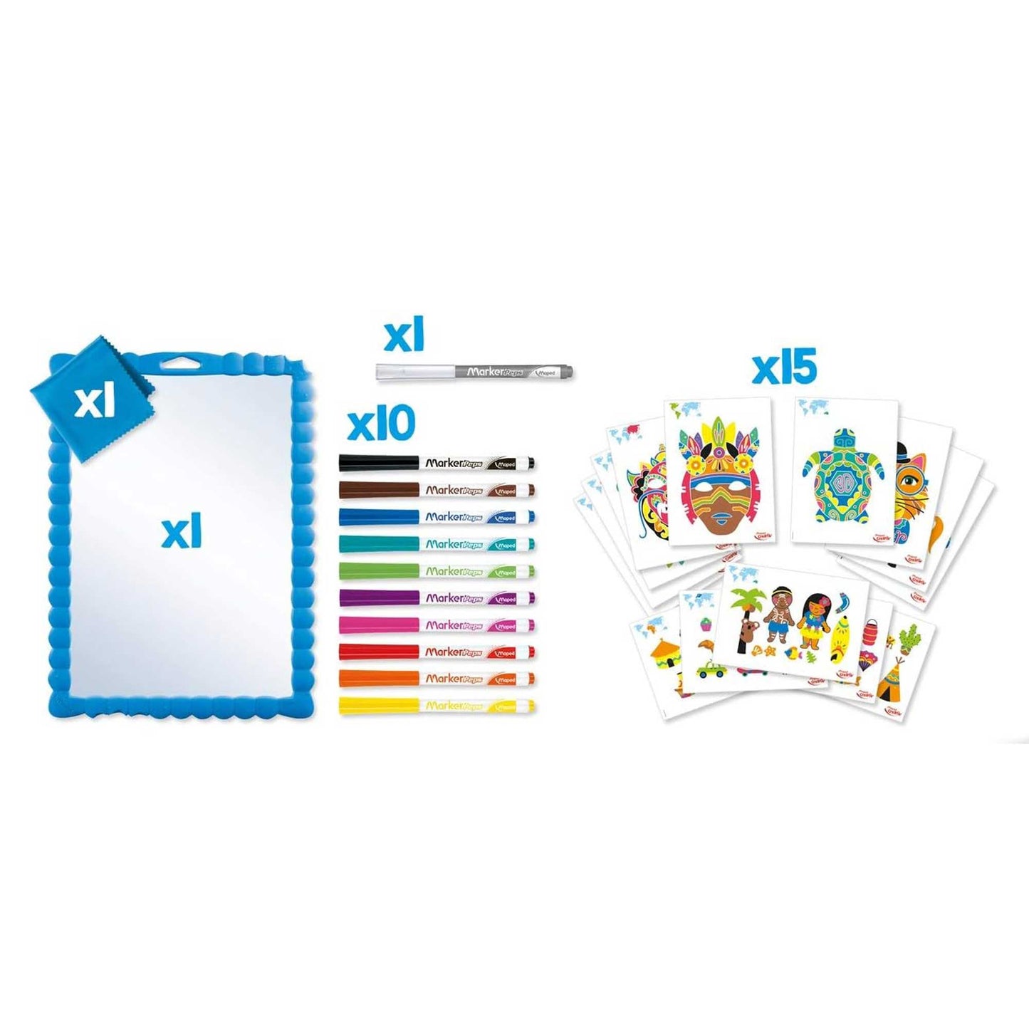 Maped Creativ Transparent Artist Board - Set contents