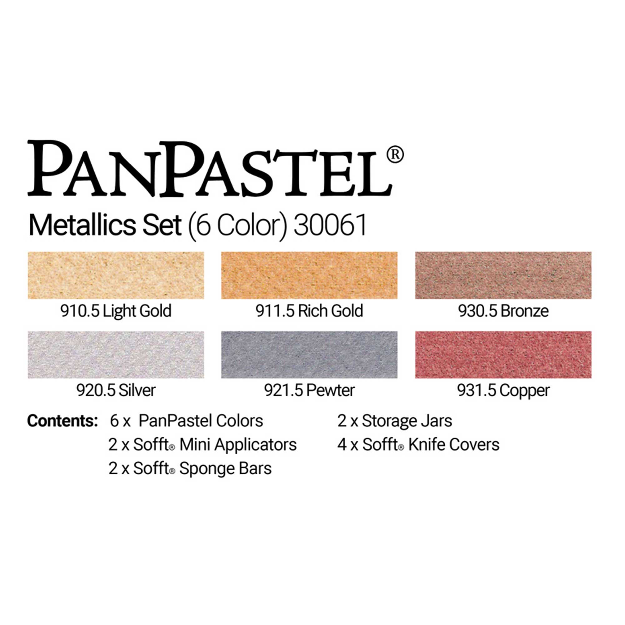 PanPastel Metallics Set - Set of 6