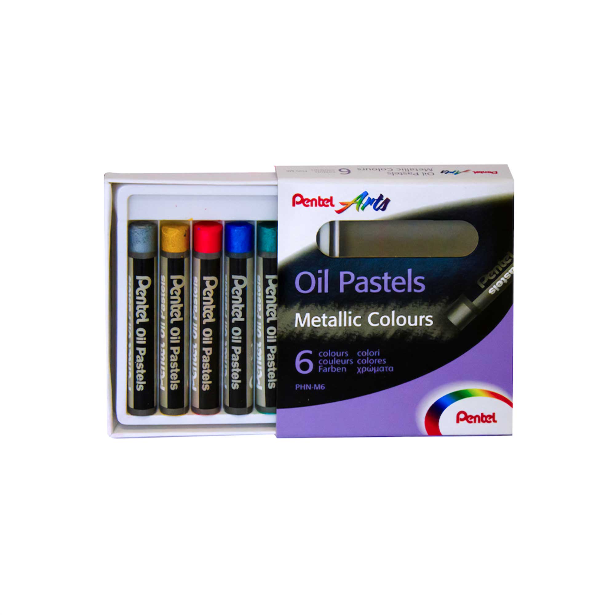 Pentel Arts Oil Pastel Sets Metallic Colours