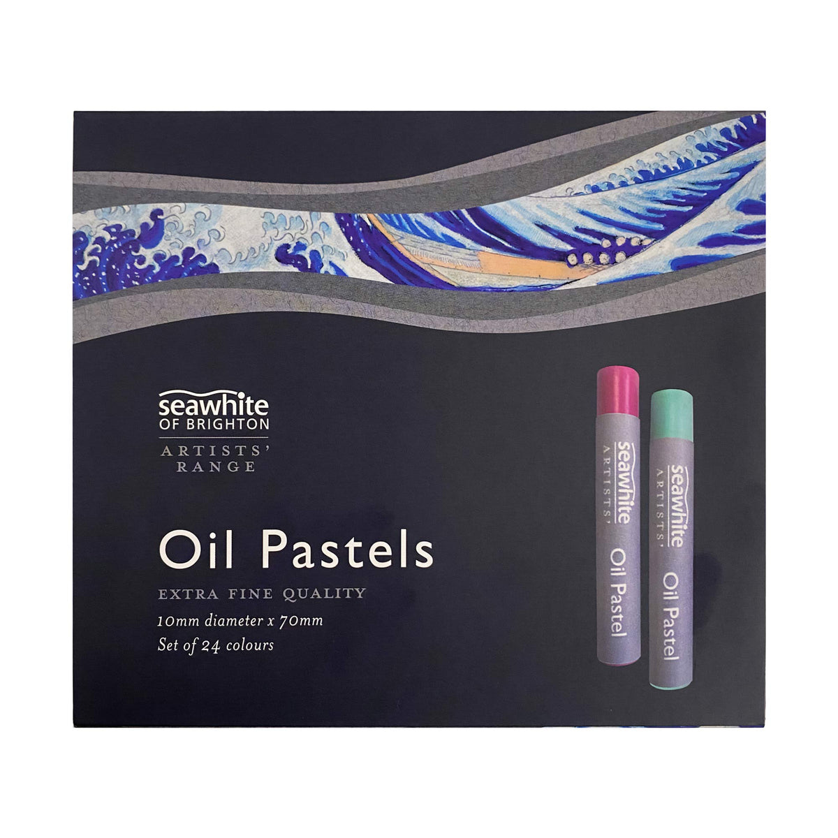 Seawhite Oil Pastels - Artists&#39; Range - Set of 24 Colours - Box