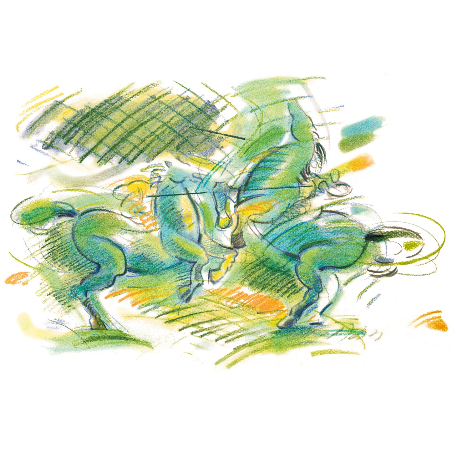 Faber-Castell Pitt PASTEL Pencil Tin of 60 Pencils - Sample Illustration