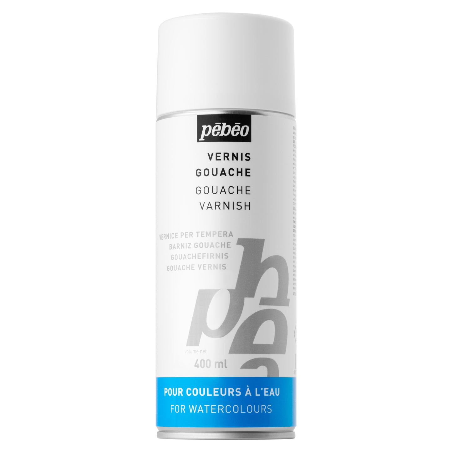 Pebéo Gouache Varnish can on a white background