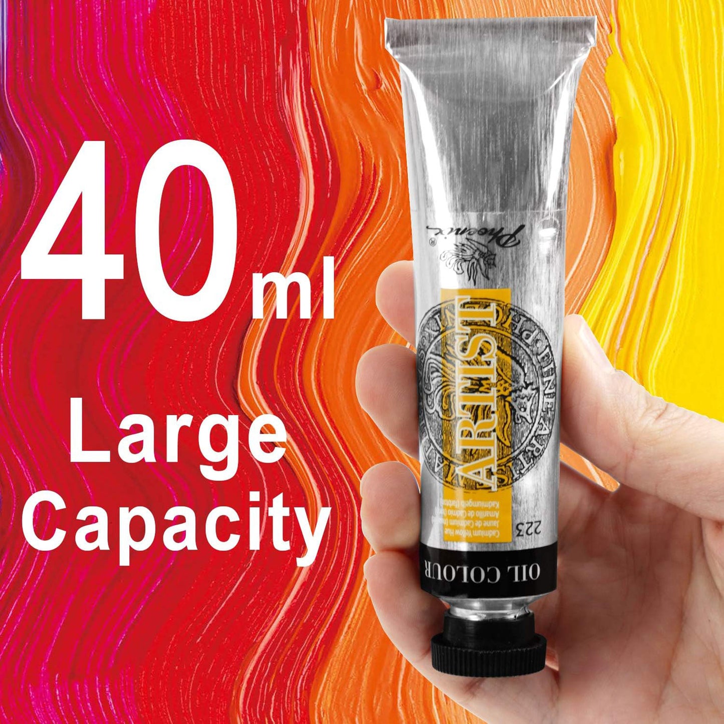 Phoenix Artist Oil Paint Set - 40ml Large Capacity