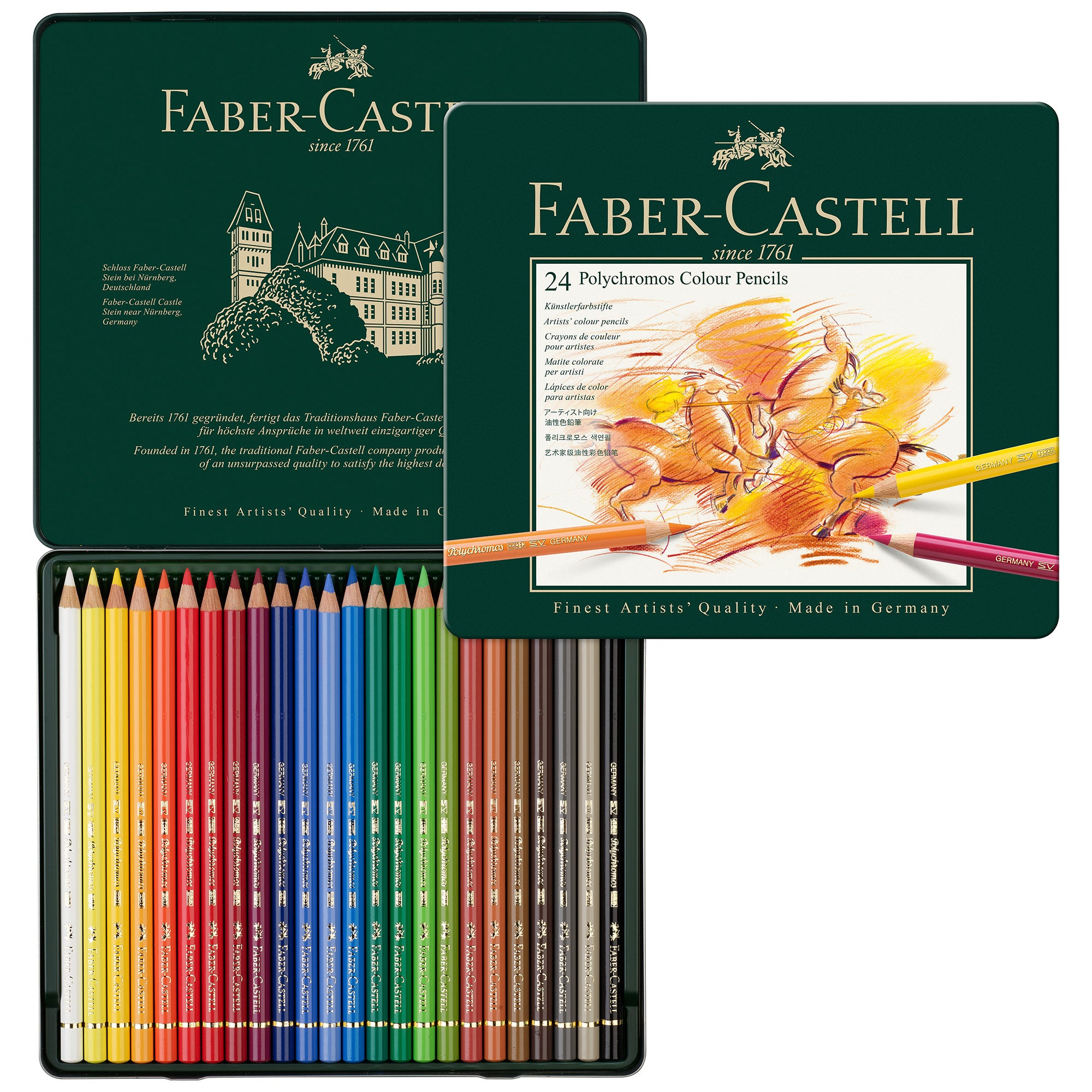 Faber-Castell Polychromos Artists Pencil Set of 24