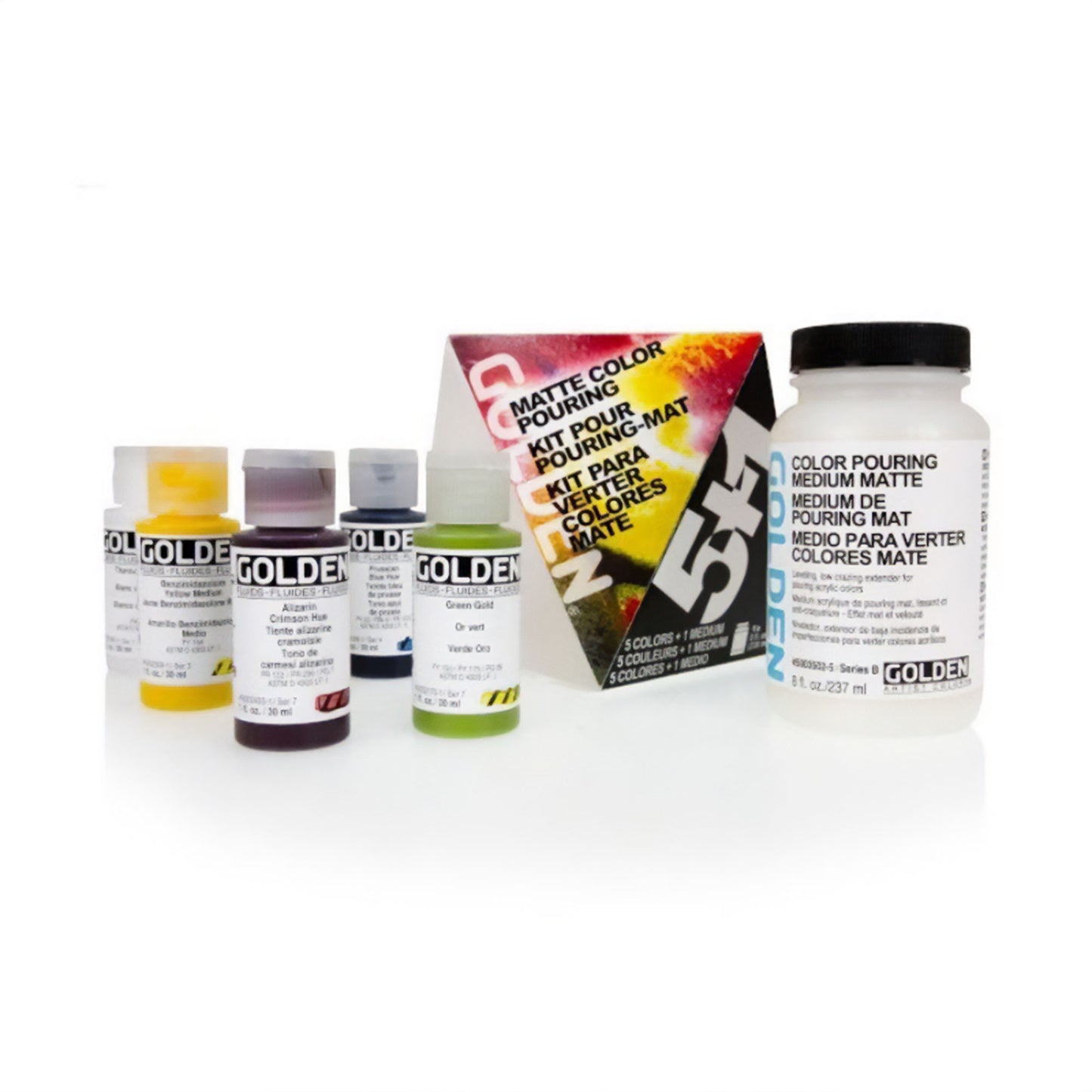 Golden Pouring Medium Set - Matte