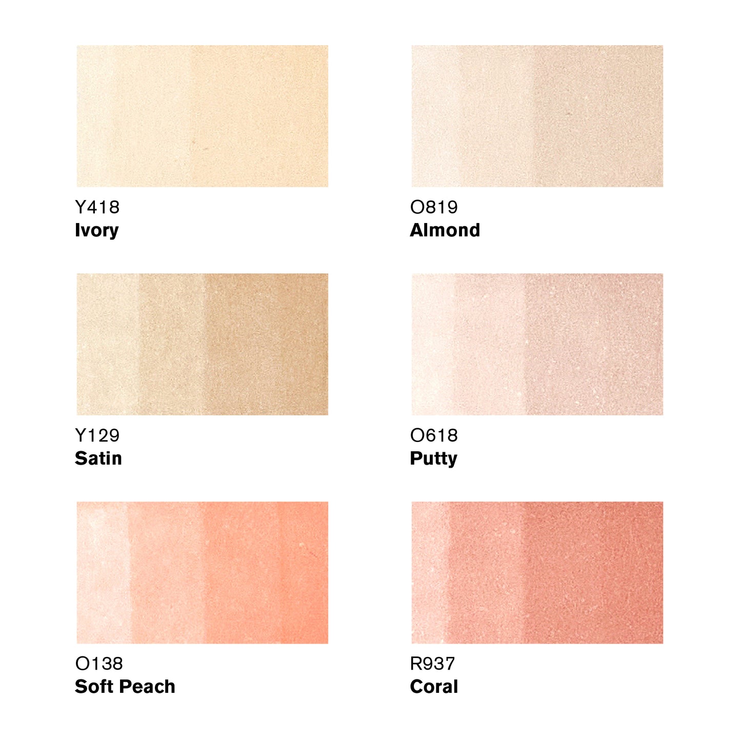 Winsor & Newton Promarker - Skin Tones (Set 1) - Set of 6