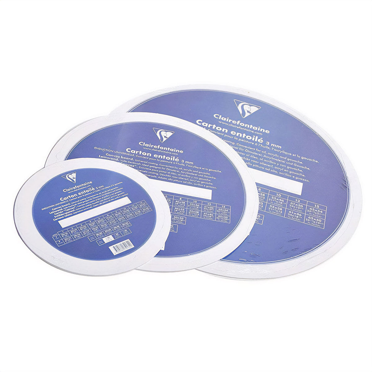 Clairefontaine Round Canvas Boards