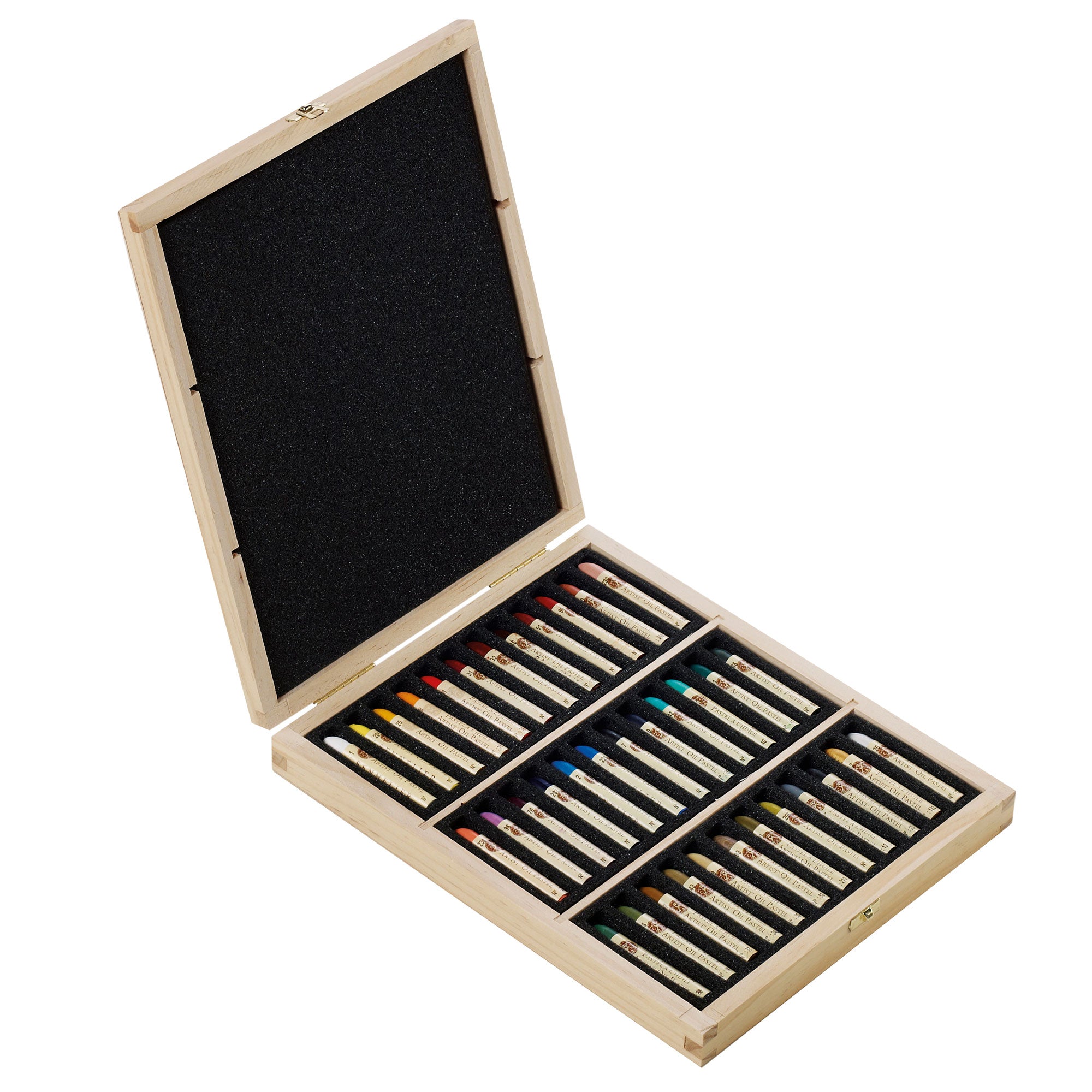 Sennelier Oil Pastels Wooden Box - Set of 36 Standard Size Sticks