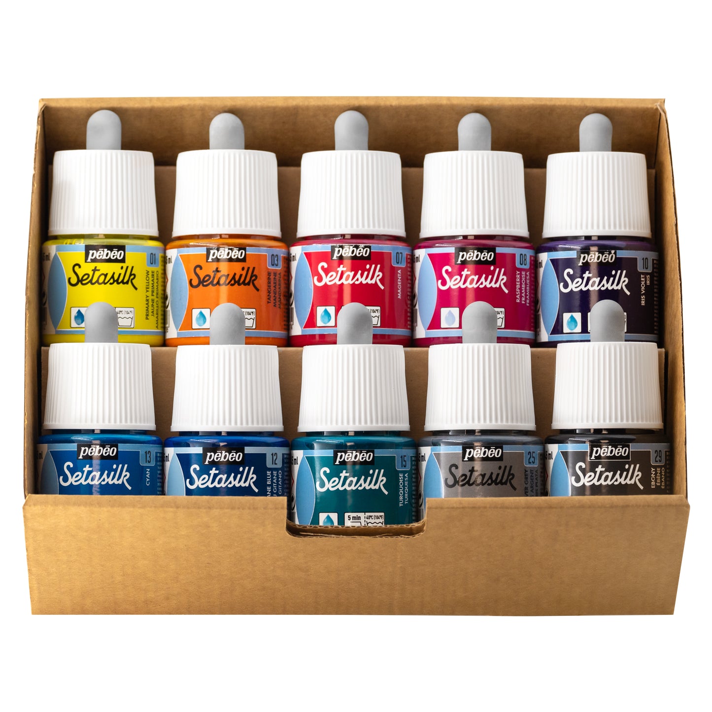 Pebeo Setasilk Silk Paint Set - Colours Included