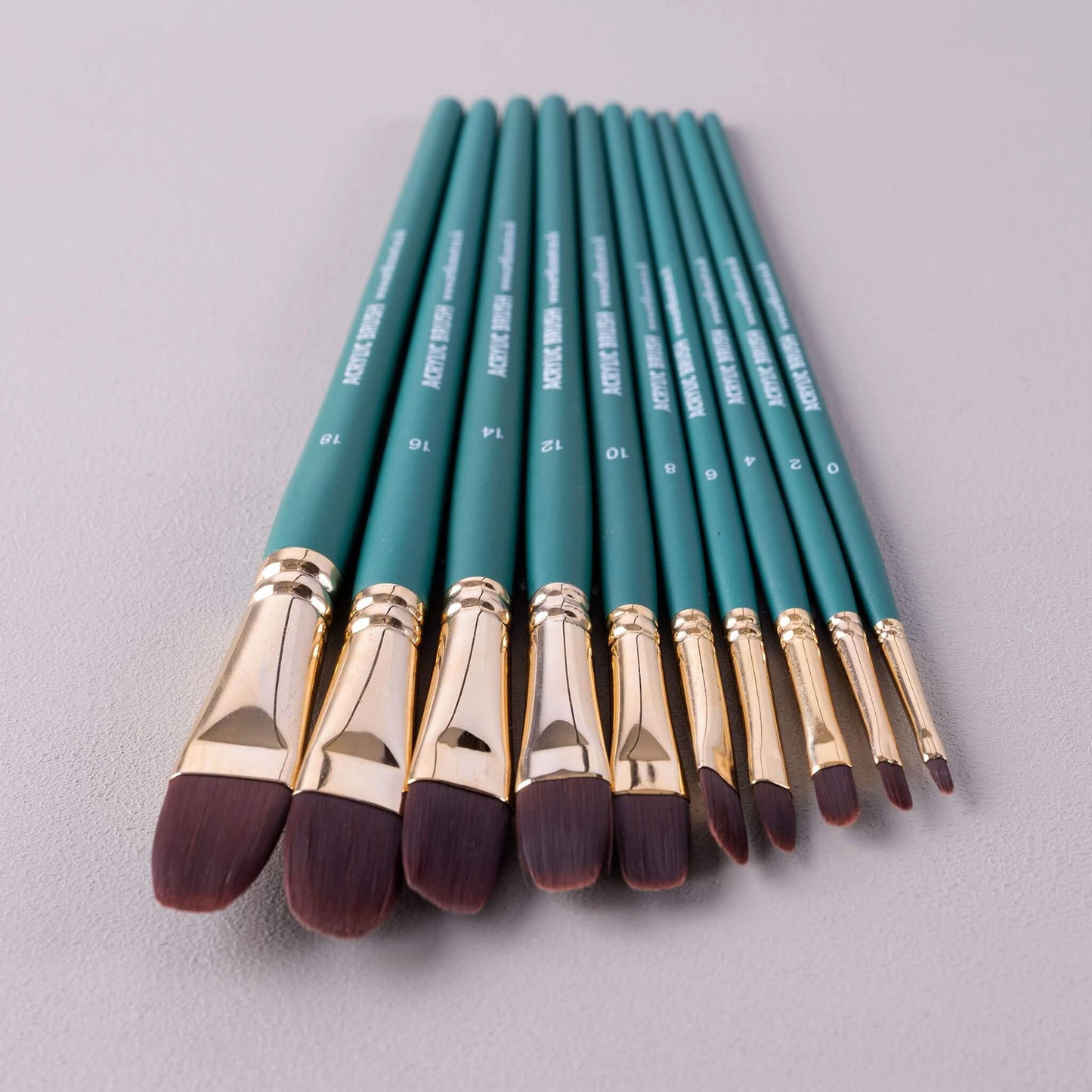 ARTdiscount Short Handled Artists Brushes - Filbert