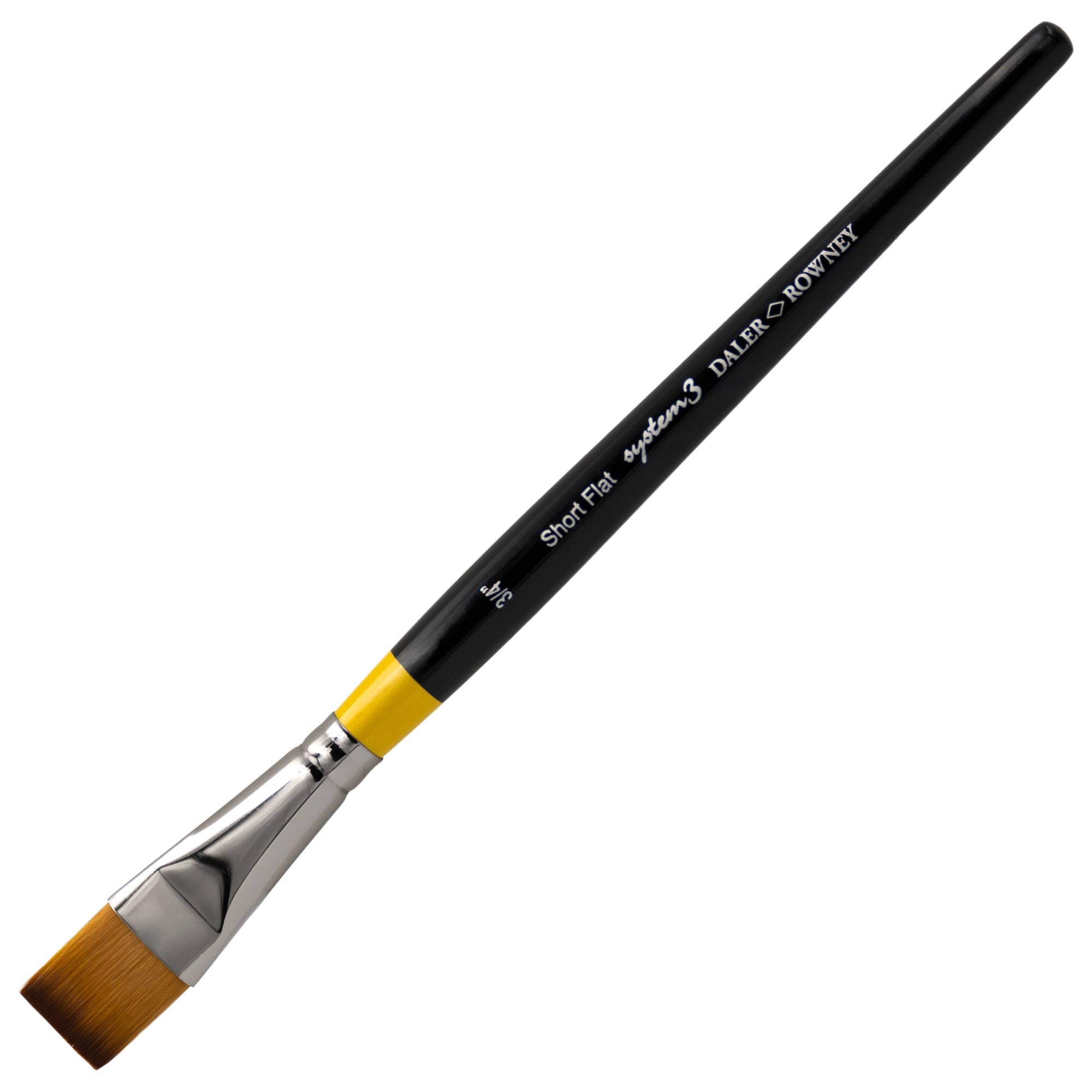 Daler-Rowney System3 - Short Handled Flat Brushes - SY55