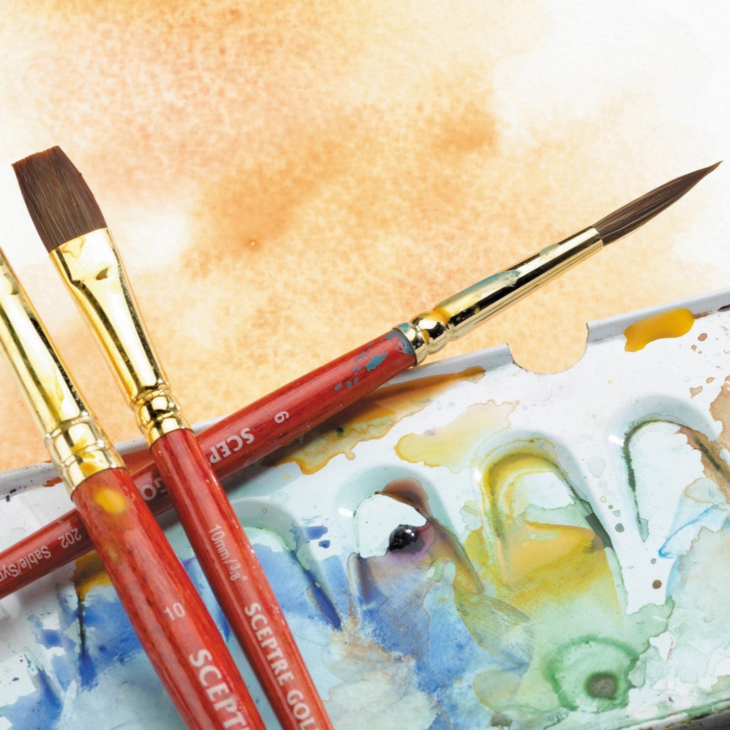 Winsor & Newton Sceptre Gold II Brushes in use