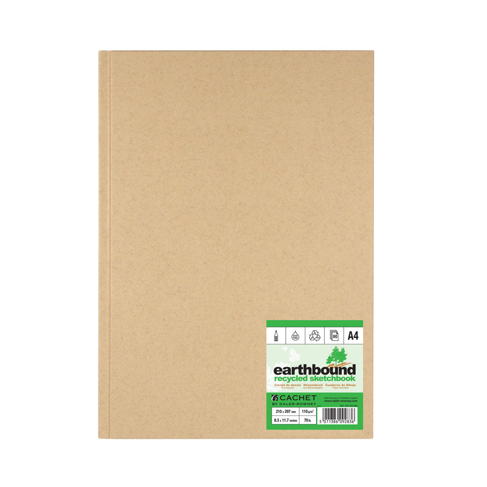 Daler-Rowney : Cachet : Earthbound Sketchbook : Hardbound : 110gsm : 80 Sheets : A4