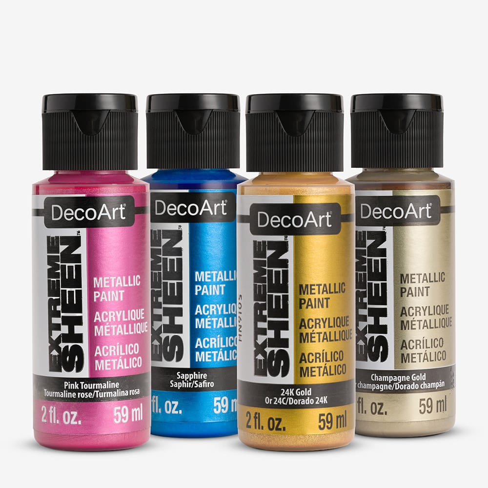 Deco Art : Extreme Sheen : Metallic Acrylic Paint : 59ml : Set of 6