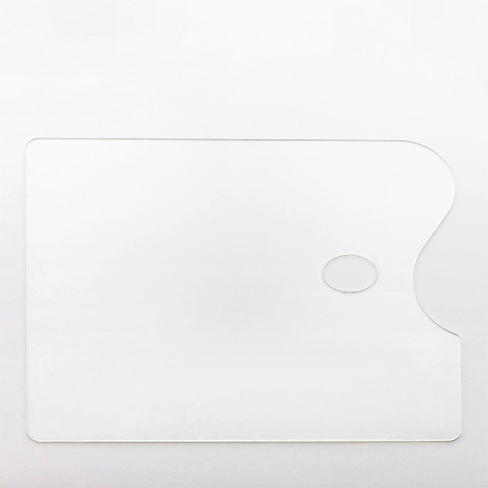 Studio Essentials : Transparent Acrylic Rectangular Palette : 30x40cm (Apx.12x16in) : 3mm Thick