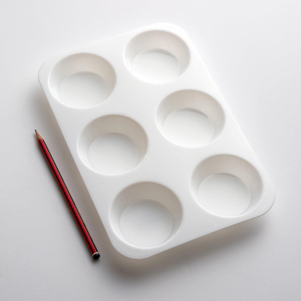 Studio Essentials : Plastic Palette : 6 Deep Wells