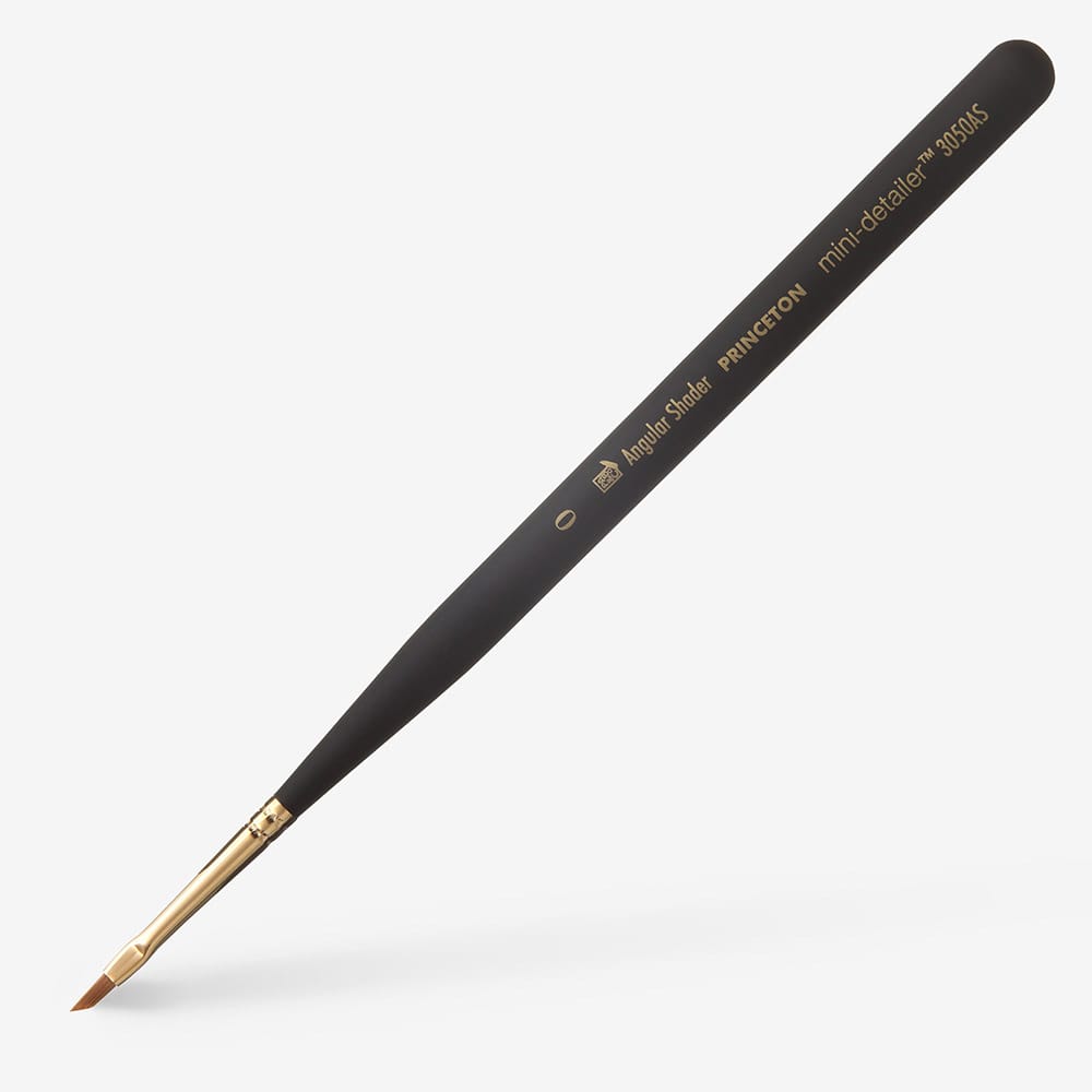 Princeton : Miniature Synthetic Sable Brush : Size 0 Angle Shader : 3050