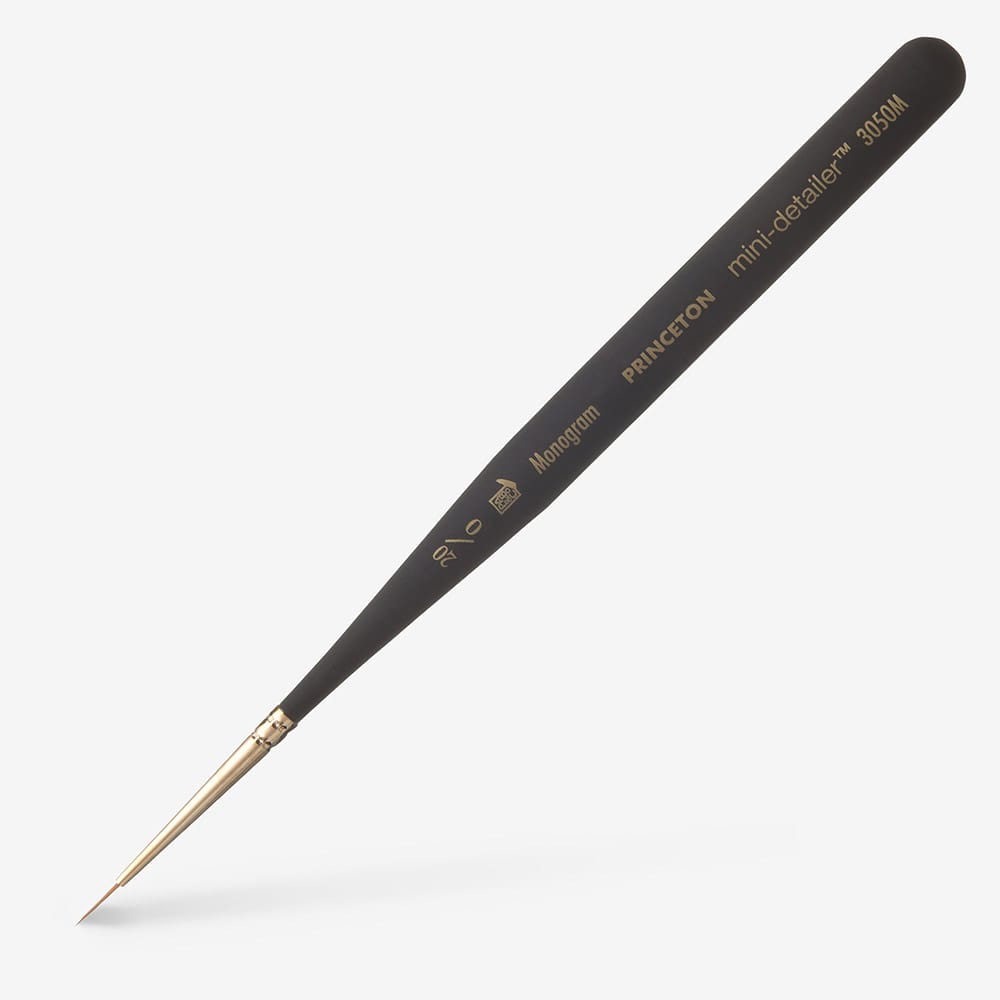 Princeton : Miniature Synthetic Sable Brush : Size 20/0 Monogram : 3050