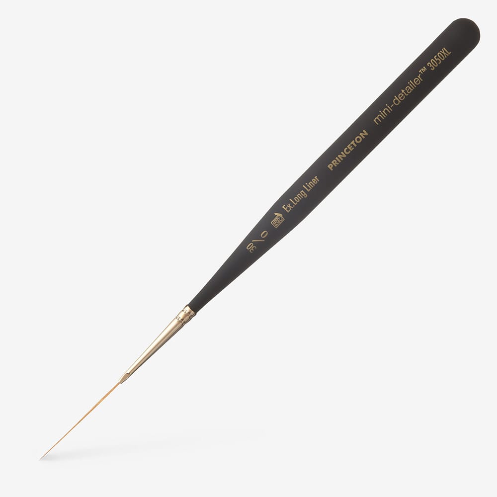 Princeton : Miniature Synthetic Sable Brush : Extra Long Liner : 3050