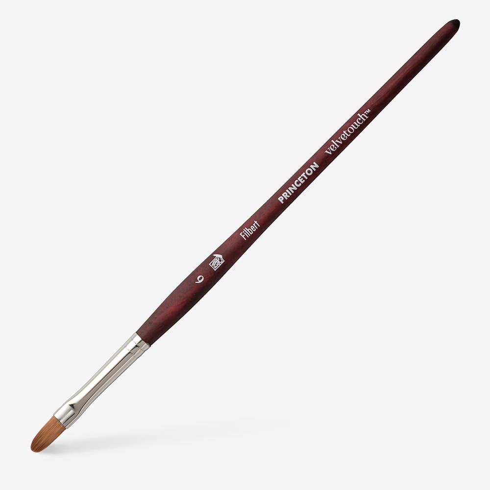 Princeton : Velvetouch : Series 3950 : Short Handle : Filbert