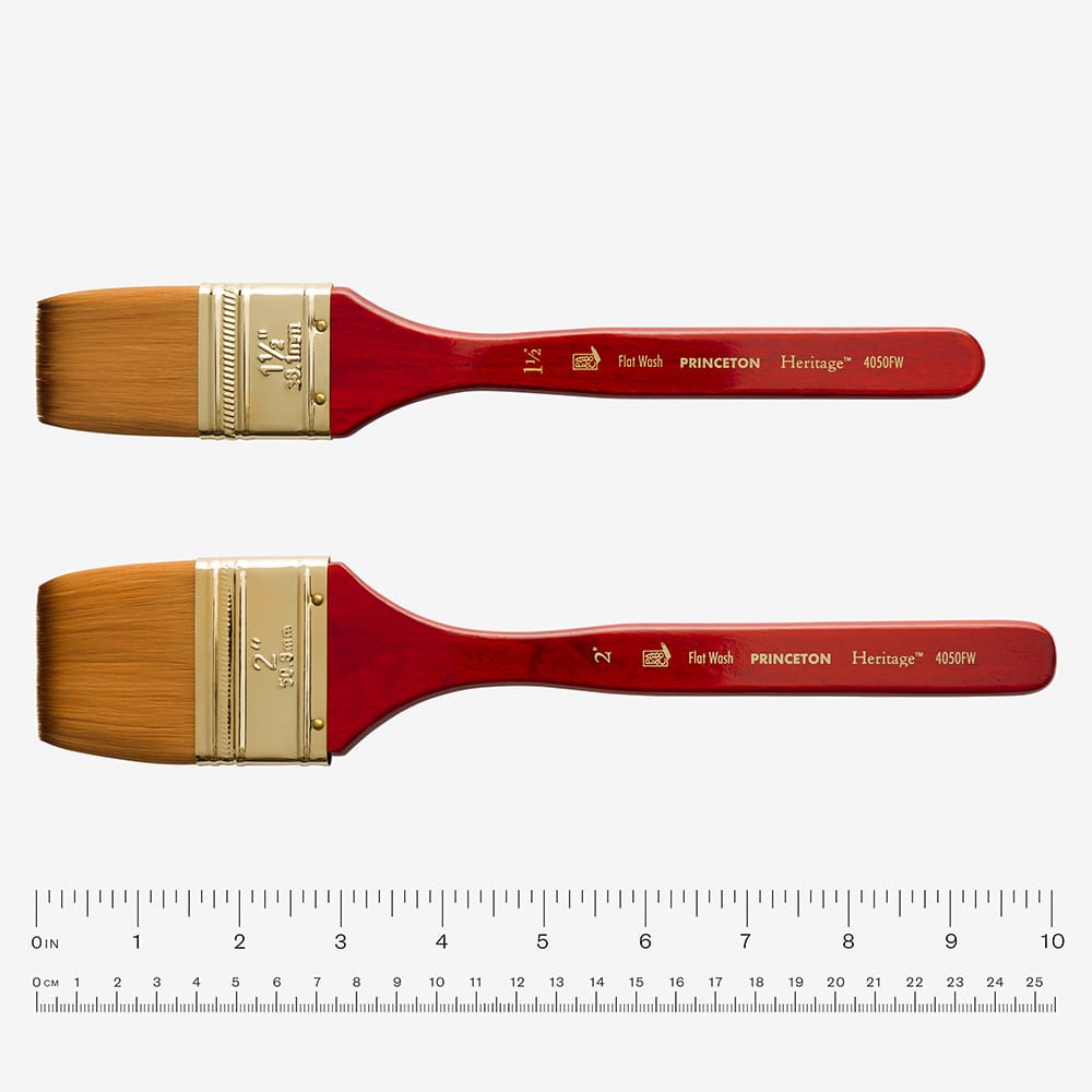 Princeton : Heritage : Synthetic Sable : Series 4050 : Flat Wash