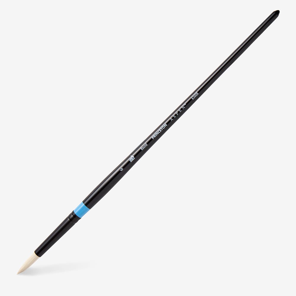 Princeton : Aspen : Synthetic Bristle Brush : Long Handle : Round
