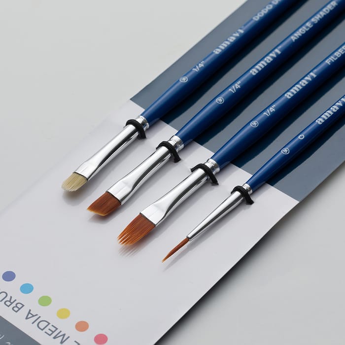 Willow Wolfe : Amavi Mixed Media Brush Set : Speciality Brushes