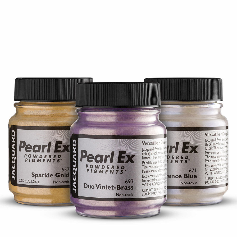 Jacquard : Pearl Ex : Powdered Pigment : .5oz : 14g : Colour Sampler : Set of 6