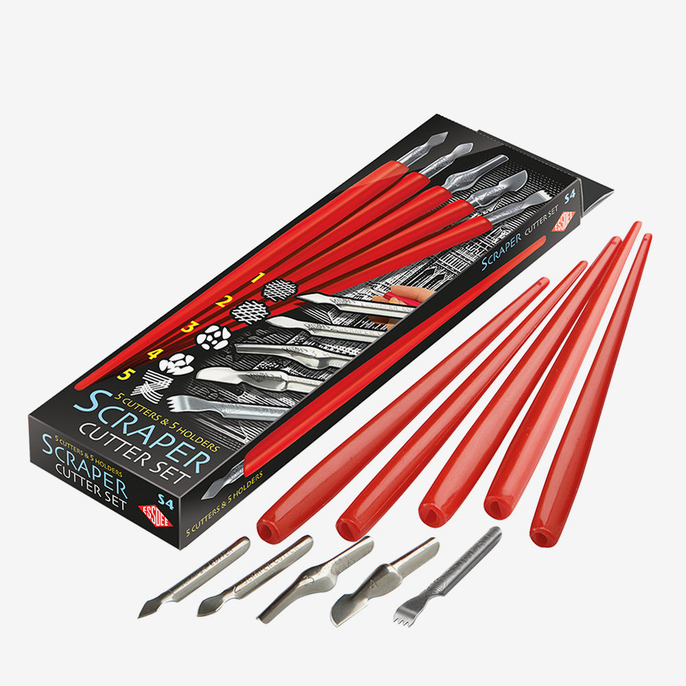 Essdee : Scraperboard Cutter Set : 5 Assorted Cutters & Holders
