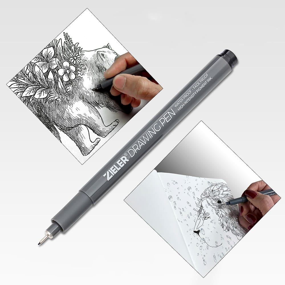 Zieler : Fineliner Drawing Pens : Set of 12