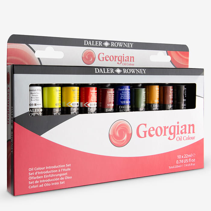 Daler-Rowney : Georgian Oil Paint : Introductory Set : 22ml : Set Of 10